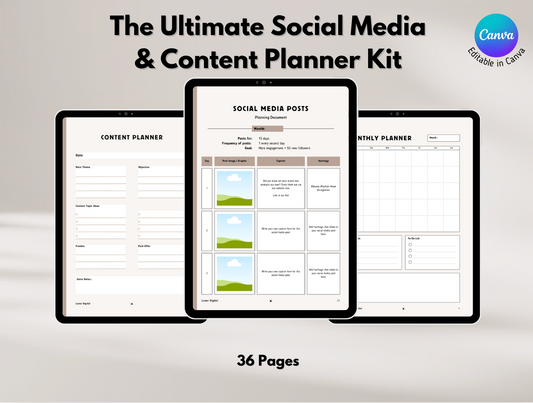 The Ultimate Social Media & Content Planner Kit